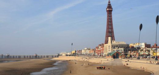 View of vintage blackpool